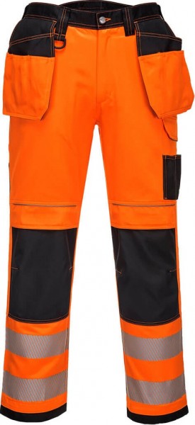 Portwest PW306 PW3 Warnschutz-Strecht-Arbeitshose mit Holster