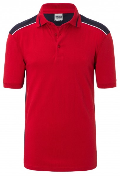 James & Nicholson JN858 Herren Workwear Polo Kontrast in 8 Farben