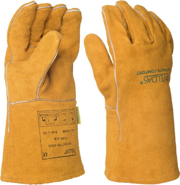 Weldas 10-2101GB Schweißerhandschuhe aus Rindspaltleder