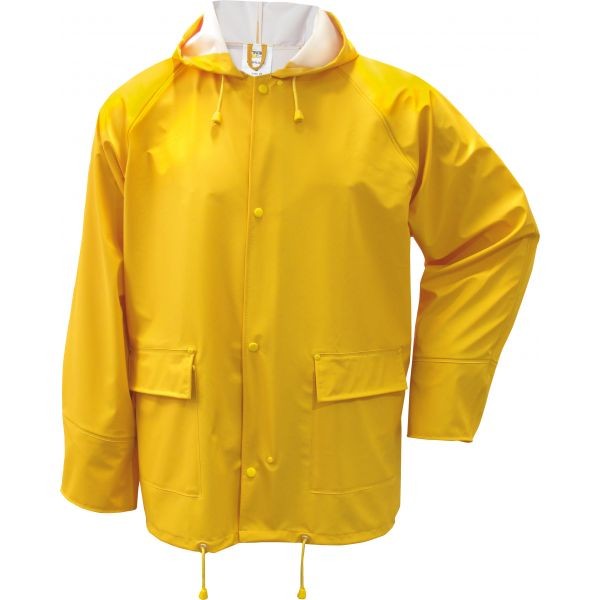 Triuso PUJG PU-Regenjacke gelb