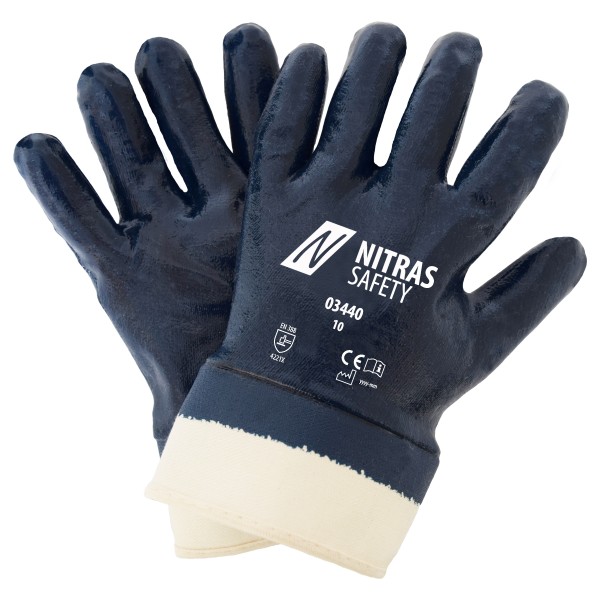 Nitras 03440 Nitril-Baumwollhandschuhe vollbeschichtet