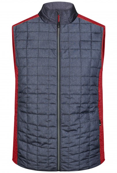 James & Nicholson JN740 Herren Knitted Hybrid Weste in 5 Farben