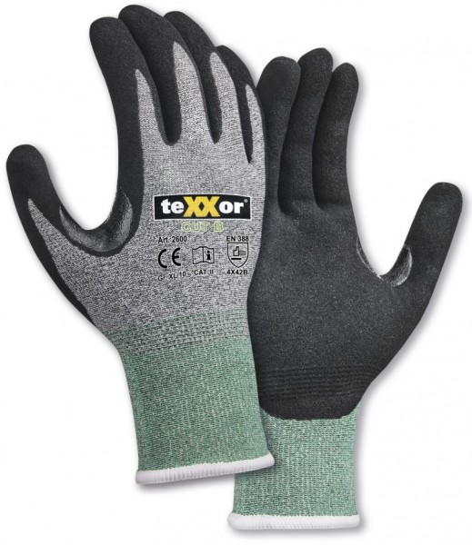texxor 2600 Schnittschutz-Strickhandschuhe Level B
