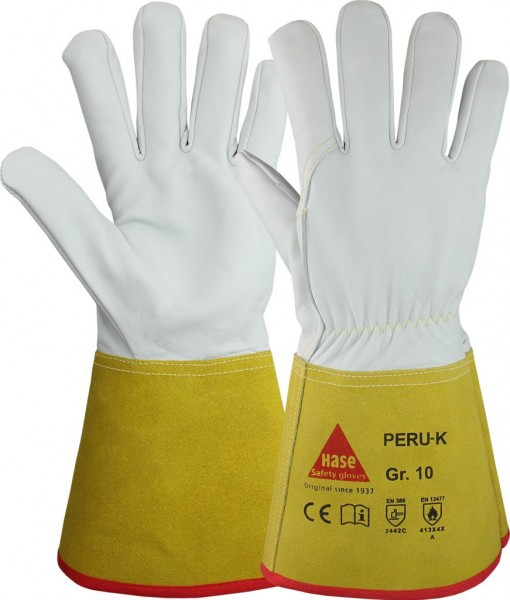 Hase 403835K Peru K Schweißerschutzhandschuhe Typ A