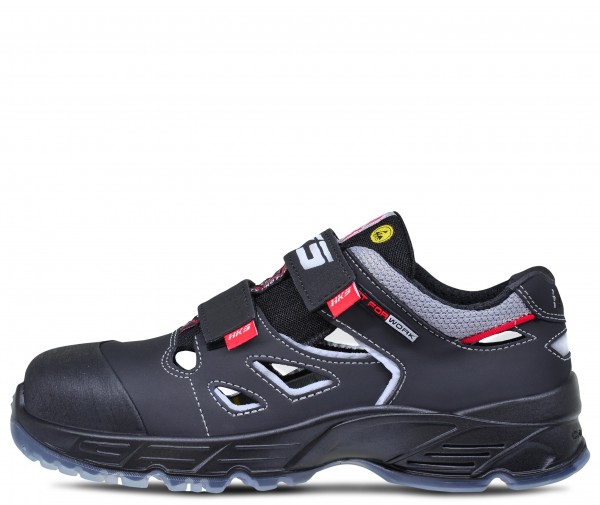HKS Challenger Sunliner Sandalen S1 SRC ESD mit Klettverschluss schwarz