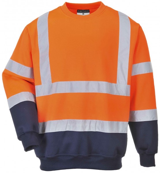 Portwest B306 2-farbiges Warnschutz-Sweatshirt