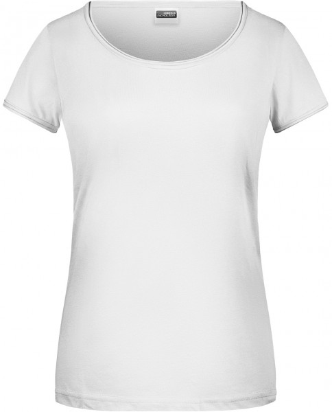 James & Nicholson 8001 Damen T-Shirt Rollsaum in 5 Farben