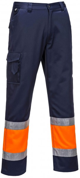 Portwest E049 Zweifarbige Warnschutz-Combat Hose