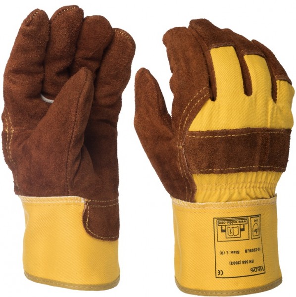Weldas Lava Brown 10-2209LB Rindspaltleder-Schutzhandschuhe
