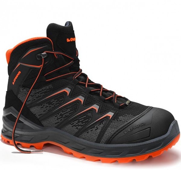 Lowa Larrox 5460 Work GTX Black Mid Schnürstiefel S3 CI HI HRO SRC