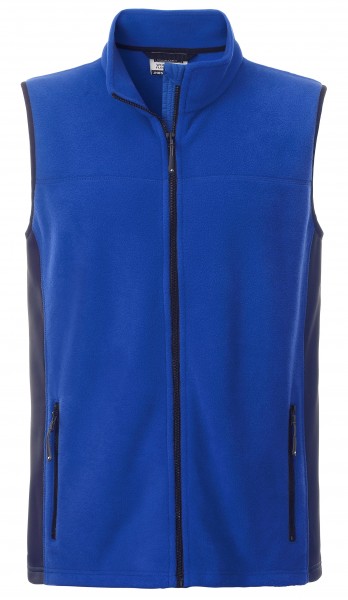 James & Nicholson JN856 Herren Workwear Fleece Weste in 8 Farben