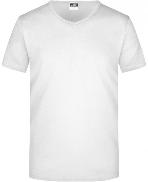 James & Nicholson JN912 Herren Slimfit V-Shirt in 15 Farben