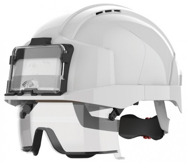 JSP AMB177 EVO VISTAlens Schutzhelm belüftet mit Drehverschluss und Schutzvisier