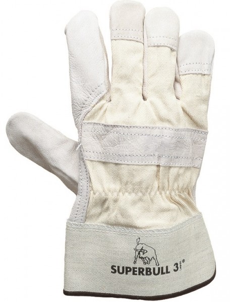 Superbull 3 TOP-Rindnarbenleder-Schutzhandschuhe 1136