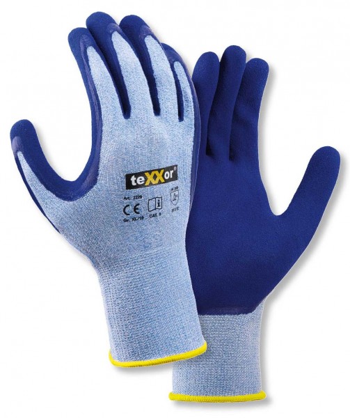 texxor 2229 Latex-Schutzhandschuhe blau