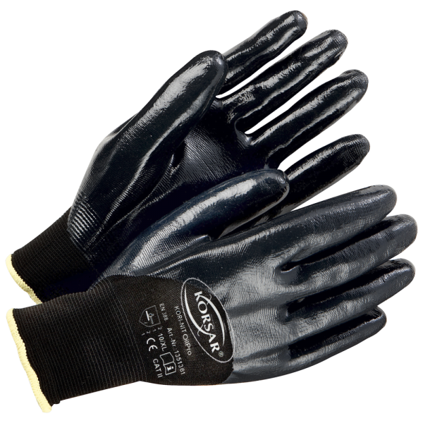 Korsar Kori-Nit Oil Pro Nitril-Schutzhandschuhe 3/4-beschichtet