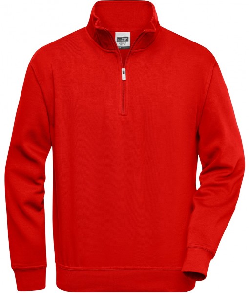 James & Nicholson JN831 Workwear Zip Sweat in 17 Farben