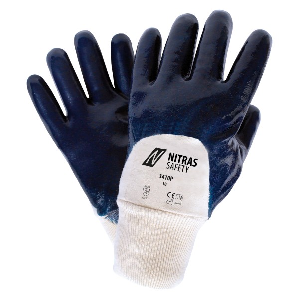 Nitras 3410P Nitril-Schutzhandschuhe 3/4 beschichtet