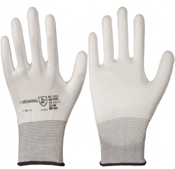 Solidstar 101322 PU-Schutzhandschuhe weiß