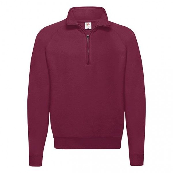 Fruit of The Loom Zip Neck Sweat in 8 Farben
