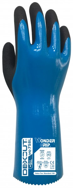 Wonder Grip WG-758L Dexcut Nitril-Chemikalienschutzhandschuhe