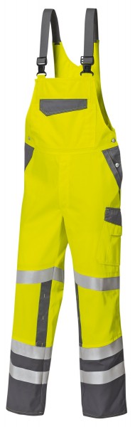 BP 2011-845 Warnschutz-Latzhose mit Kniepolstertaschen HI-VIS Comfort