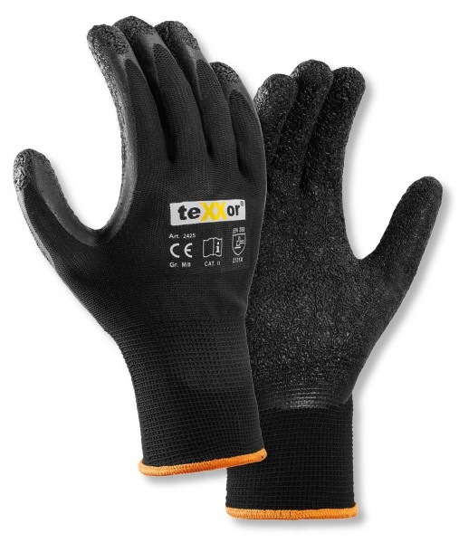 texxor 2425 Latex-Schutzhandschuhe schwarz