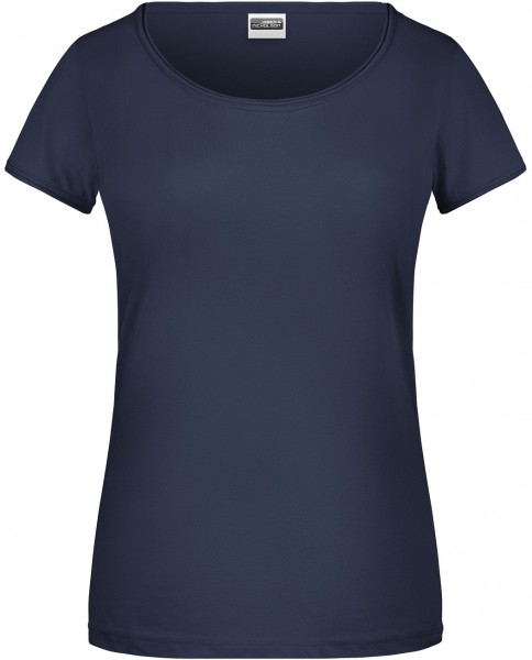 James & Nicholson 8001 Damen T-Shirt Rollsaum in 5 Farben
