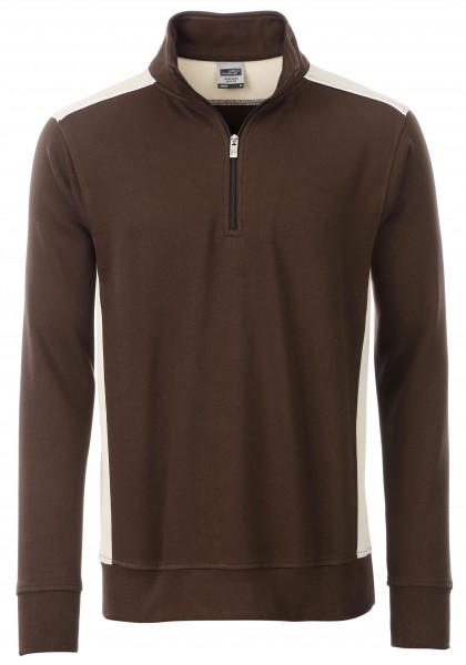 James & Nicholson JN868 Workwear Zip Sweat in 8 Farben