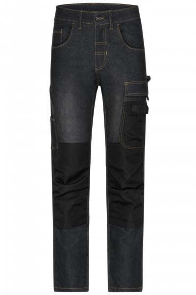 James & Nicholson JN875 Unisex Workwear Stretch-Jeans in 2 Farben