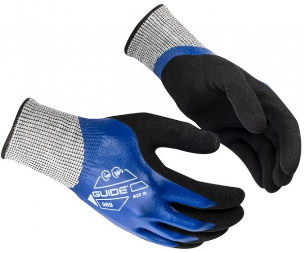 Guide 389 Nitril-Schnittschutzhandschuhe Level C Doppelbeschichtung