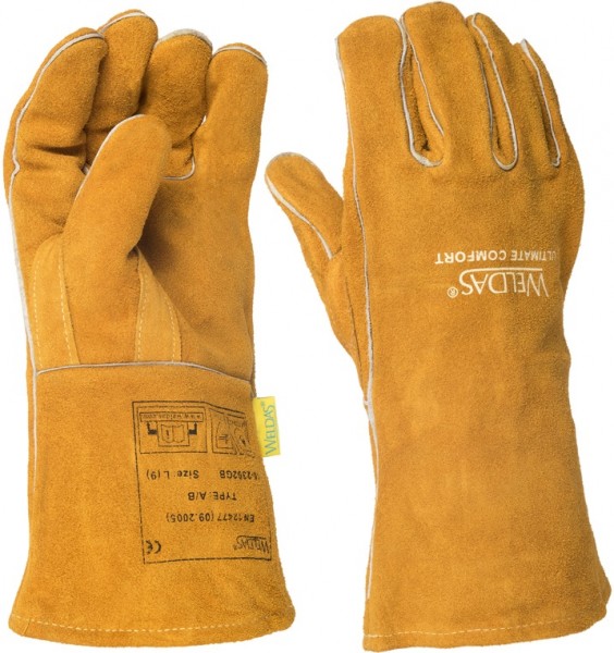 Weldas 10-2392GB Schweißerhandschuhe aus Rindspaltleder