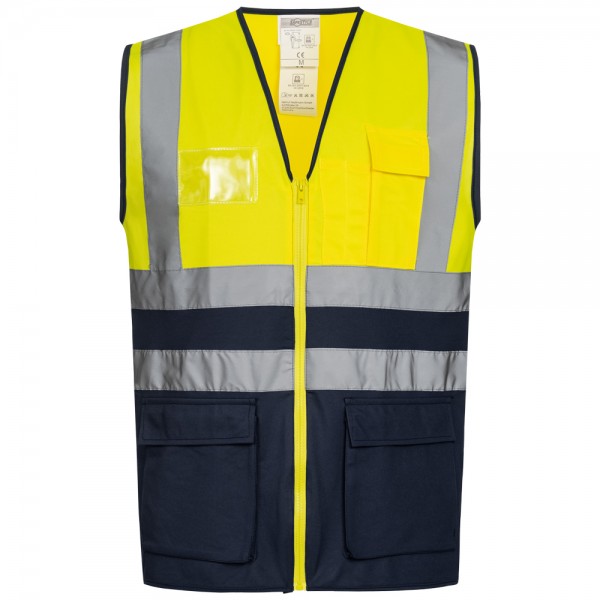 Safestyle Berthel 23508 Warnschutzweste leuchtgelb-marine