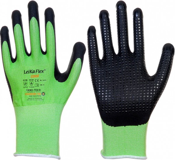 LeiKaFlex 1477 Cool Nitril-Schutzhandschuhe mit Noppen