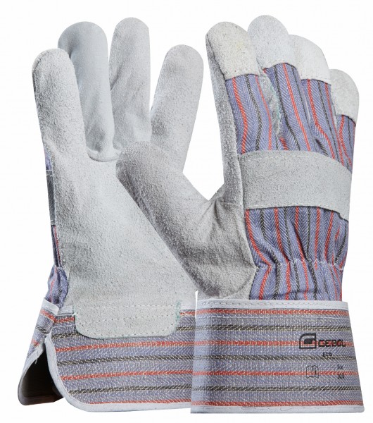 Gebol Eco Rindspaltleder-Schutzhandschuhe gefüttert