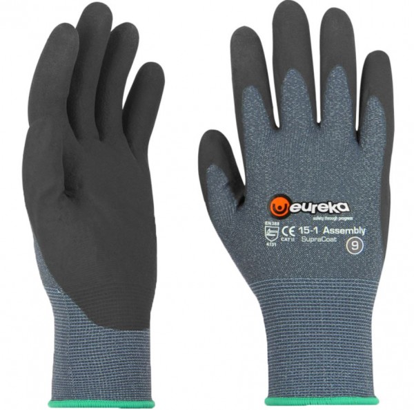 eureka 15-1ASCG Assembly SupraCoat-Schutzhandschuhe teilbeschichtet