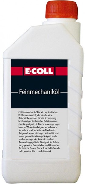 E-COLL Feinmechaniköl 1-Liter-Flasche