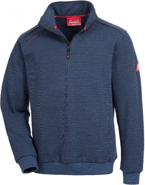 Nitras Motion Tex Plus Polyester-Pullover mit Reißverschluss