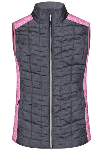 James & Nicholson JN739 Damen Knitted Hybrid Weste in 6 Farben