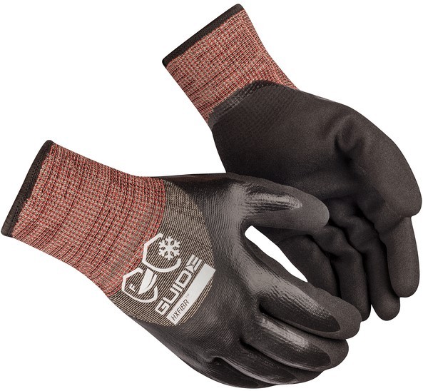 Guide 6610 Nitril-Nitrilschaum Schnittschutzhandschuhe Level F