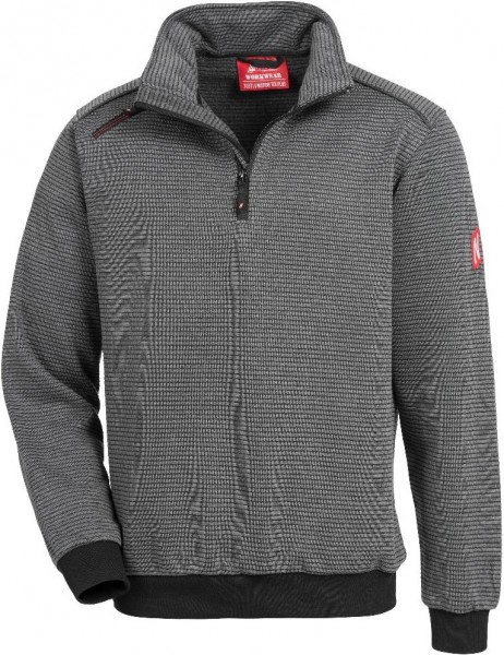 Nitras Motion Tex Plus Polyester-Pullover mit Reißverschluss