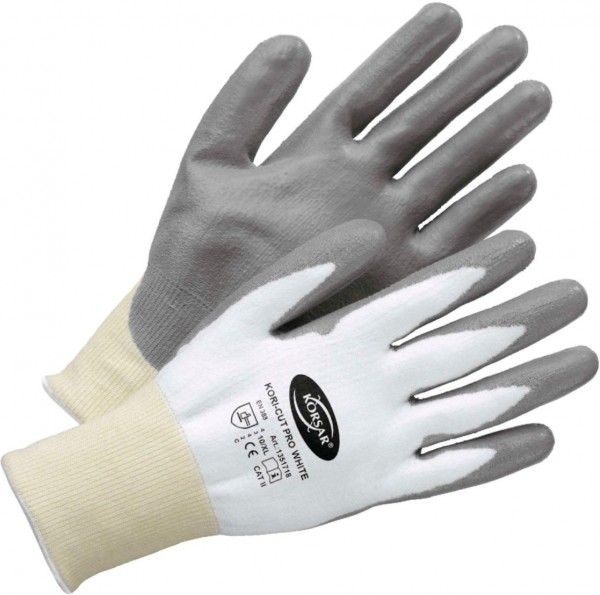 Korsar Kori-Cut Pro White Soft-PU-Schnittschutzhandschuhe Level C