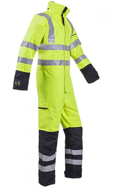 Sioen Bowes 1006A2LK2 Warnschutz-Regenoverall mit ARC Schutz (Kl 2)