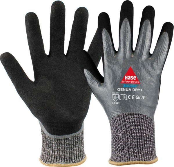 Hase 508555 Genua Dry + Schnittschutzhandschuhe Level F