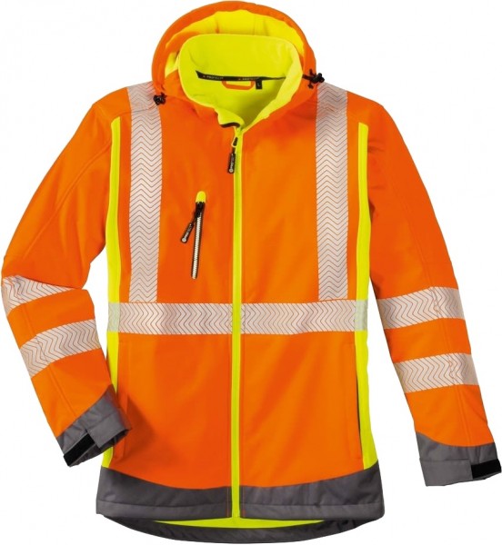 4 Protect HOUSTON Warnschutz-Softshelljacke einzippbar