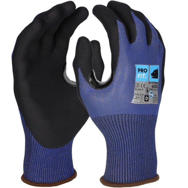 Pro-Fit 6030 Nitrilschaum-Schnittschutzhandschuhe Level D