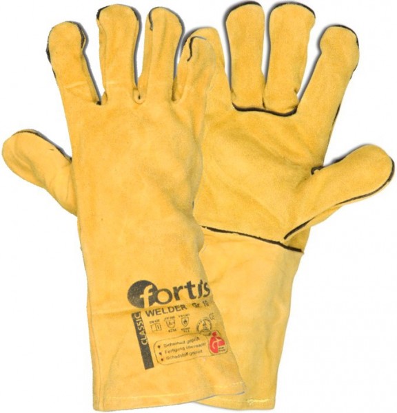 Fortis Classic Welder Schweißerschutzhandschuhe gelb bis 250°C