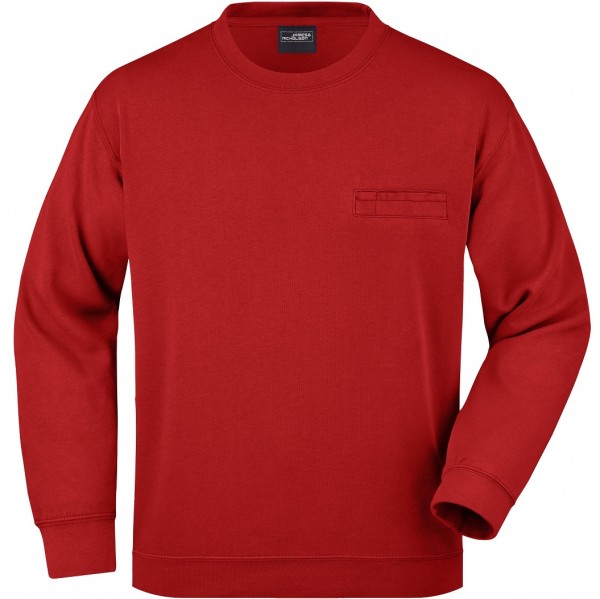 James & Nicholson JN924 Herren Sweatshirt mit Brusttasche in 10 Farben