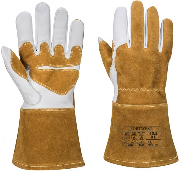 Portwest A540 Leder-Schweißerschutzhandschuhe Typ A