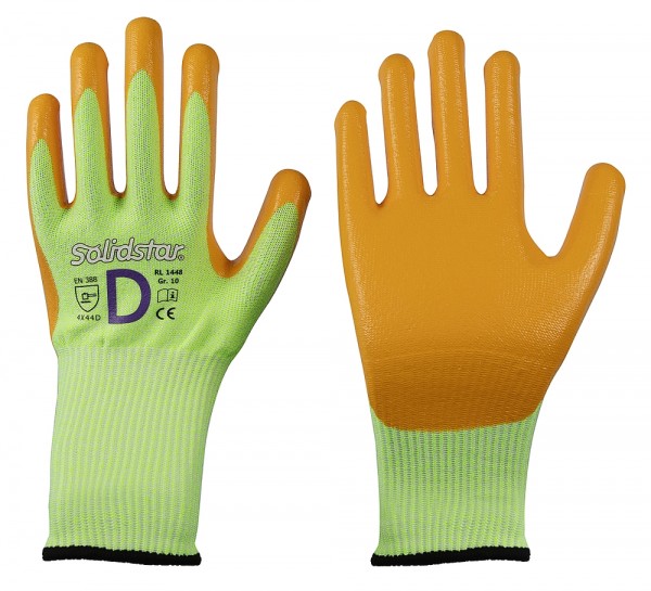 Solidstar 1448 Nitril-Schnittschutzhandschuhe Level D